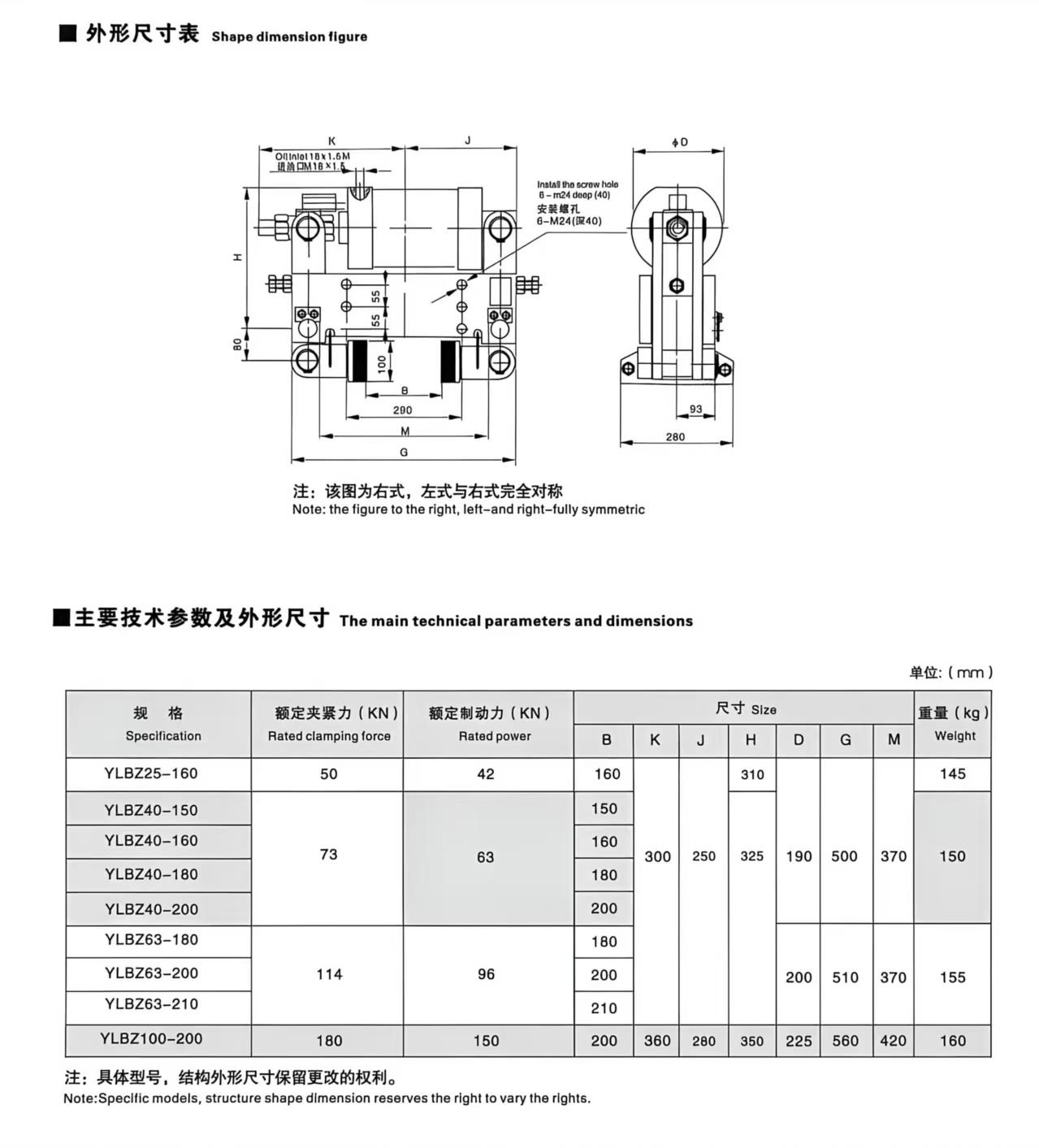 技术参数